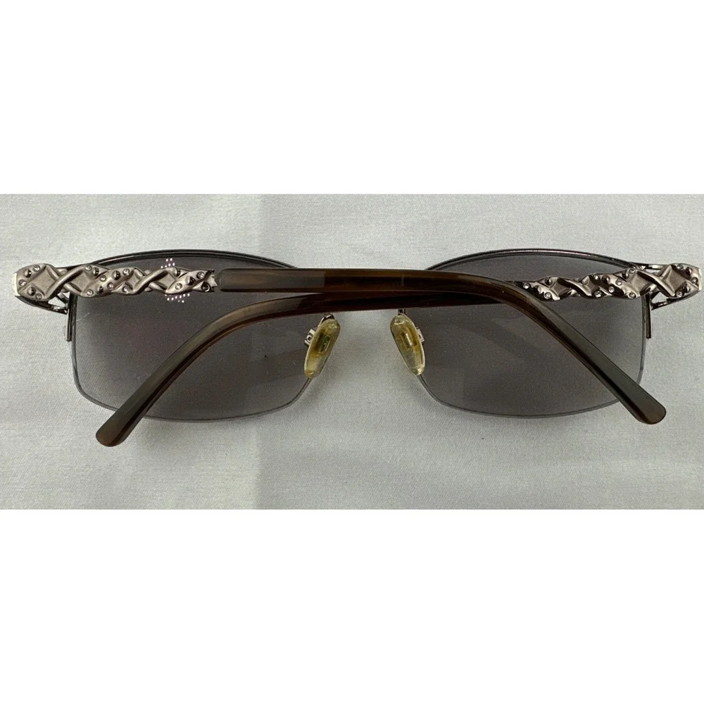 Sophia Loren's Beau Rivage 60 Eyeglasses Frame Women's Gunmetal Half‎ Rim 53-17